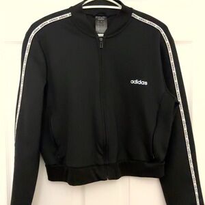 Adidas Women's Cropped Black Jacket
